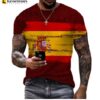 Camiseta con Bandera de España y Emblema Nacional, Impresión 3D, Ropa Urbana de Talla Grande para Hombres y Mujeres, Moda Casual Estilo Hip Hop.